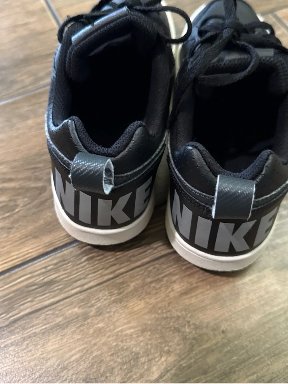 Nike Big Kids Court Borough Low EP Casual Sneakers Shoes Black Size 5Y